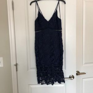 Navy Blue Lace Cocktail Dress. Worn once.